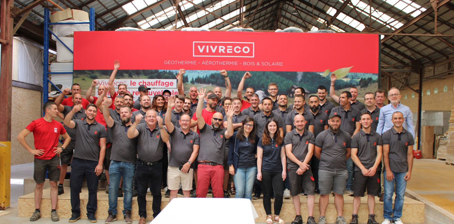 Photo de groupe employés vivréco